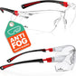 Lentes de Seguridad Deportivos (Blanco y Rosa)