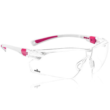 Lentes de Seguridad Deportivos (Blanco y Rosa)